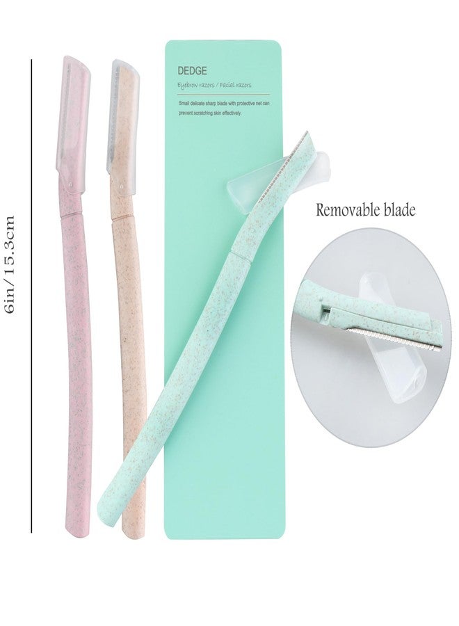 DEDGE Eyebrow Razor Multipurpose Dermaplane Facial Razor for Exfoliation, Eyebrow Shaper, Stainless Steel, Contemporary, Unisex Adults, Stainless Steel, All, 3 Pack - Image 4
